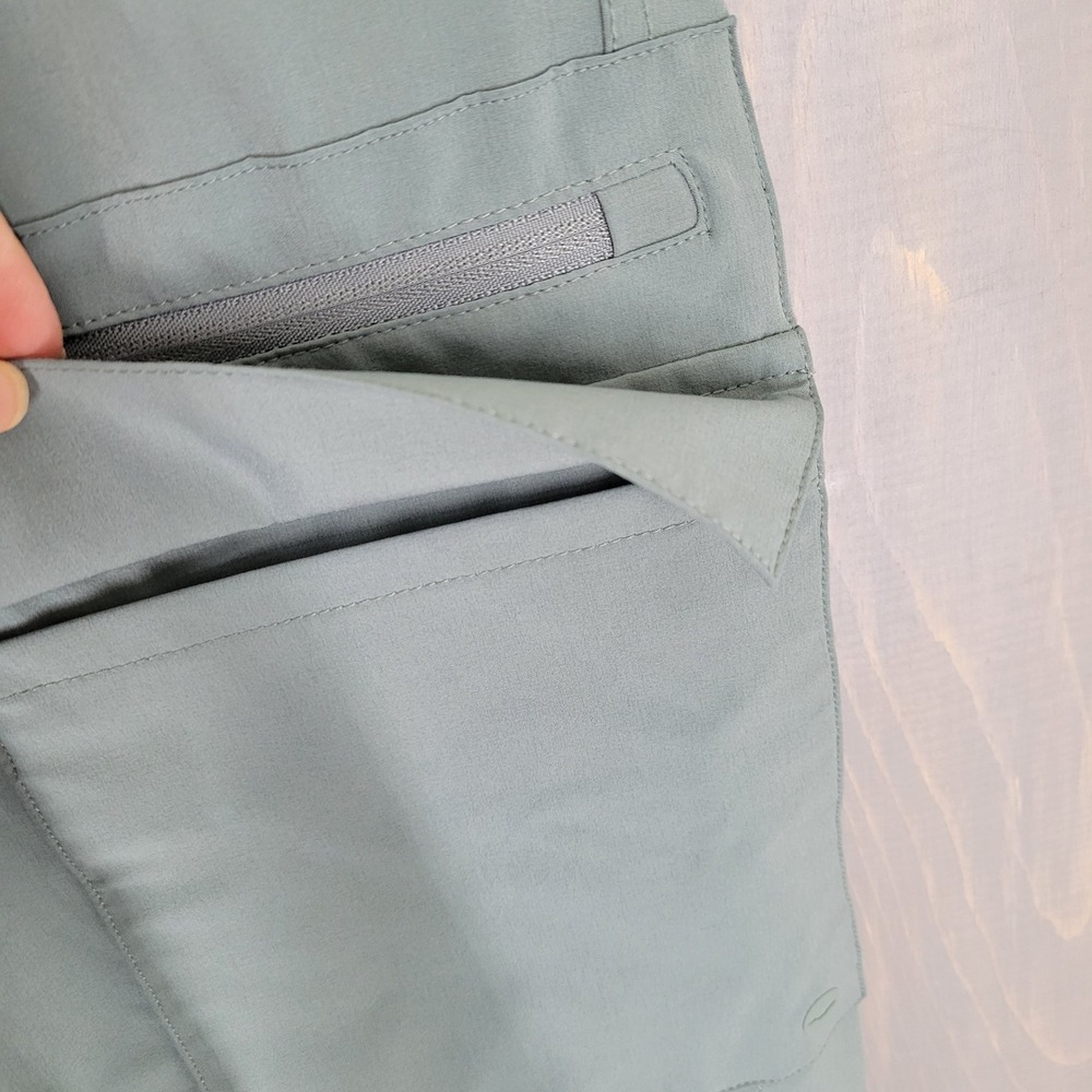 Avia Cargo Pants Womens L 12-14 Sage Green High Rise Utility Hiking Athleisure - Picture 4 of 9